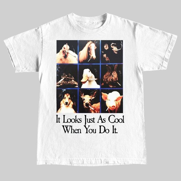Julia A Other - It Looks Just As Cool When You Do It Tee | Funny Retro Smoking Graphic Shirt 05